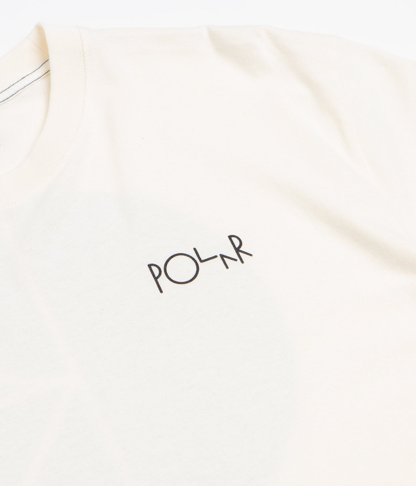Polar Contrast Fill Logo T-Shirt - Ivory / Black