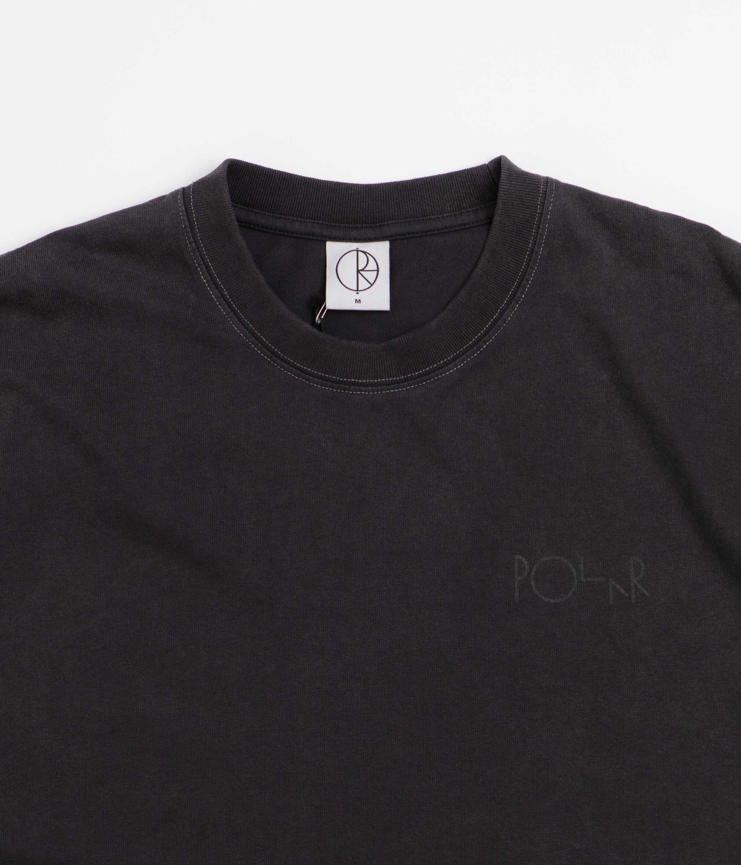Polar Contrast Stroke Logo T-Shirt - Silver Black / Black