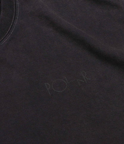 Polar Contrast Stroke Logo T-Shirt - Silver Black / Black