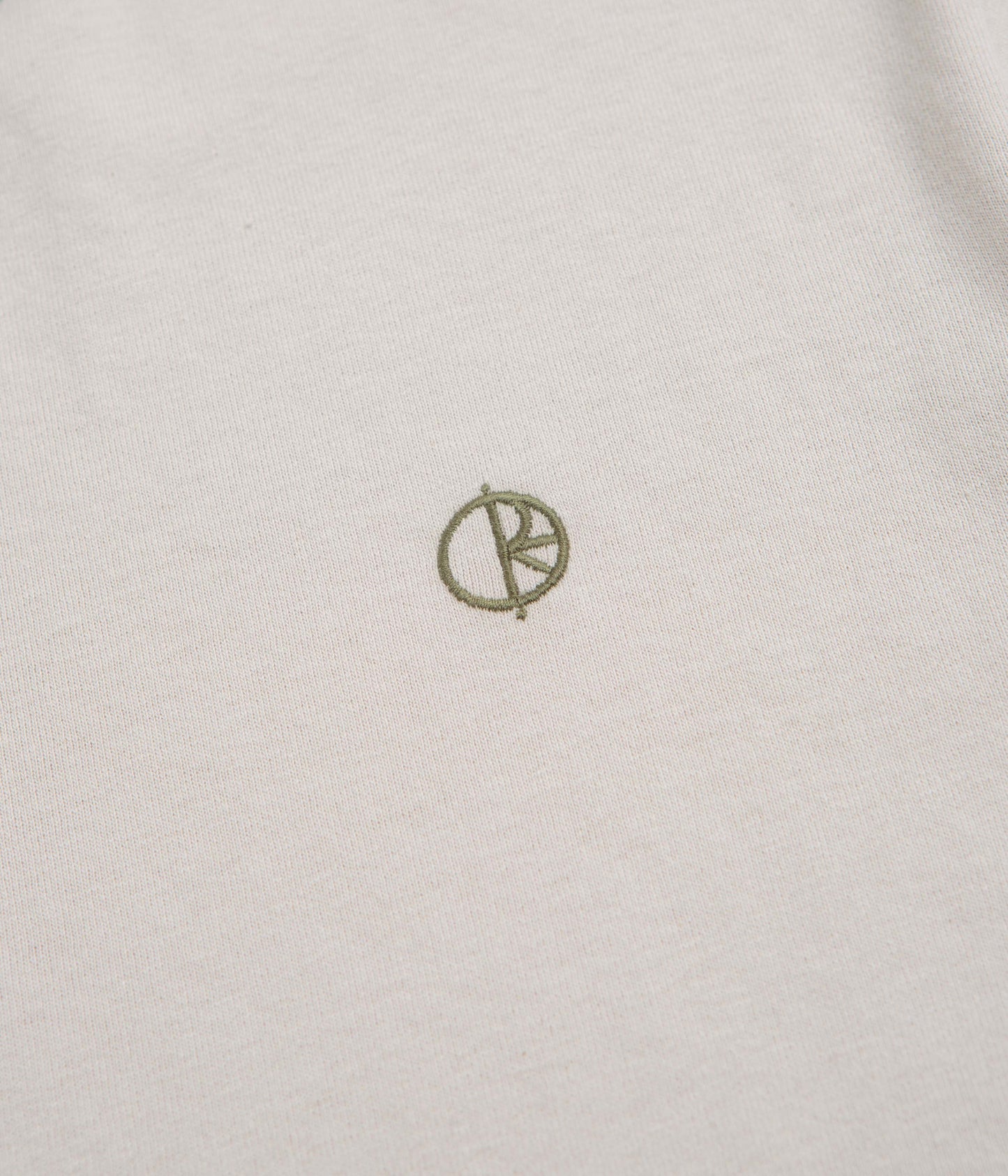 Polar Ringer T-Shirt - Pale Taupe / Army Green