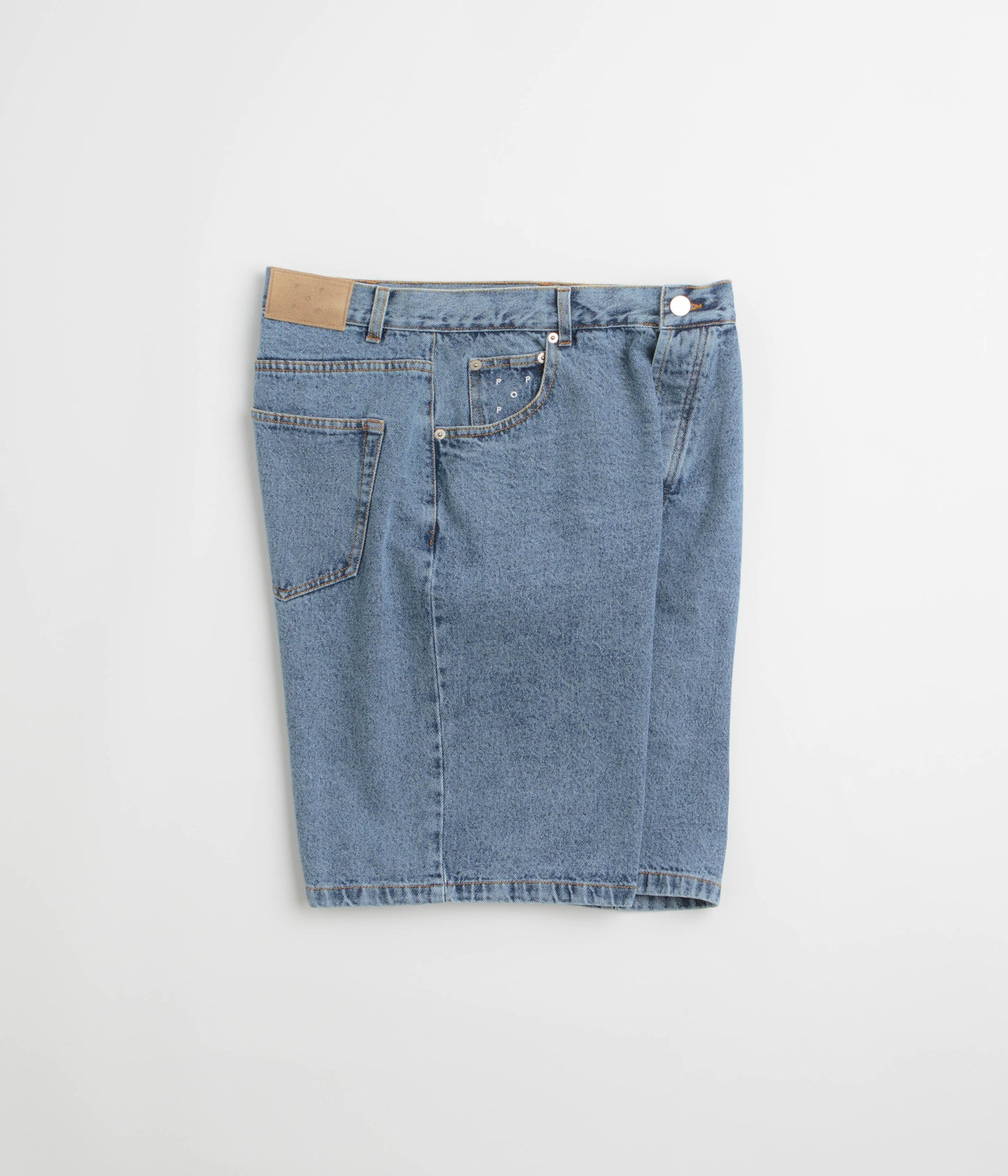 Pop Trading Company DRS Denim Shorts - Stone Washed
