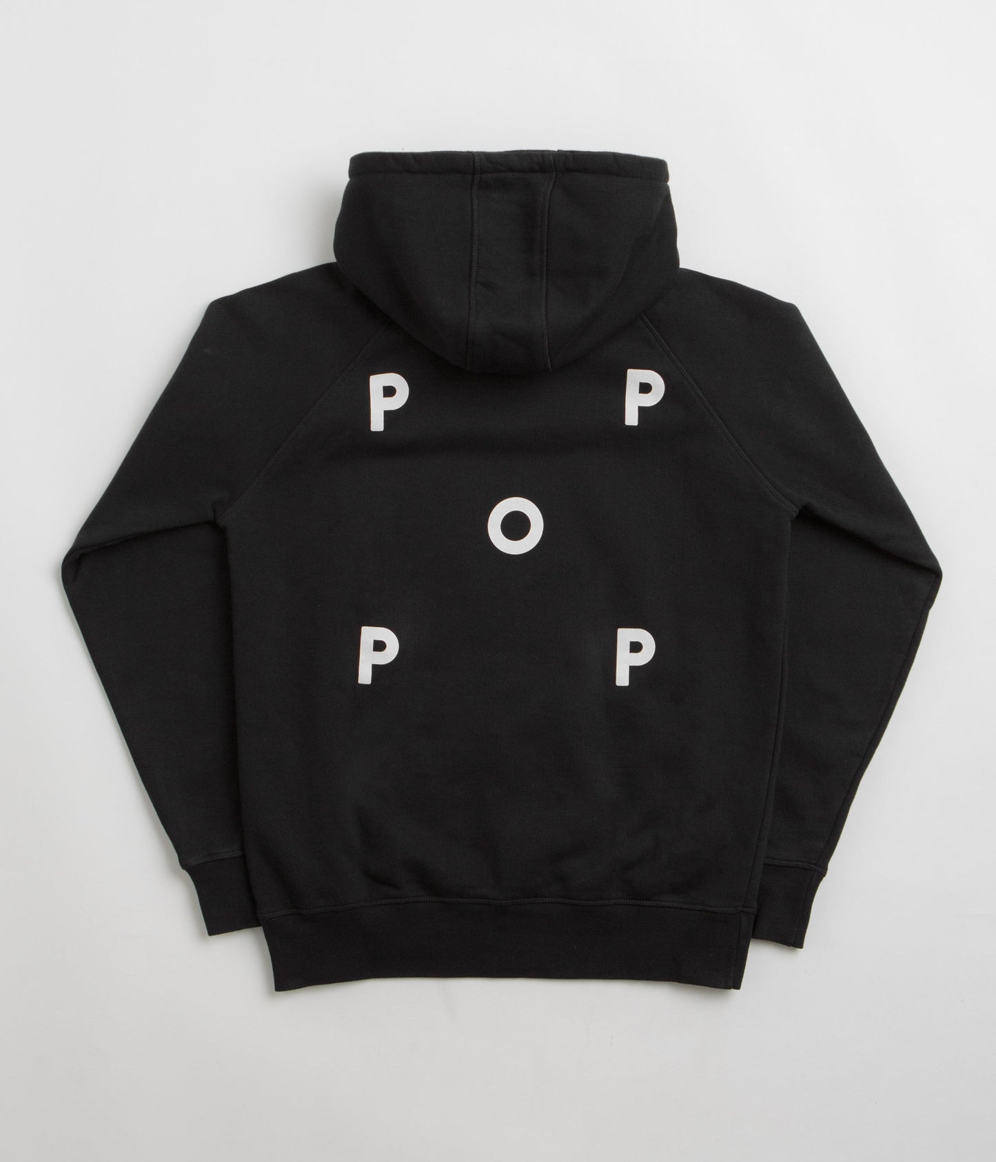 Pop Trading Company Logo Hoodie - Black / White