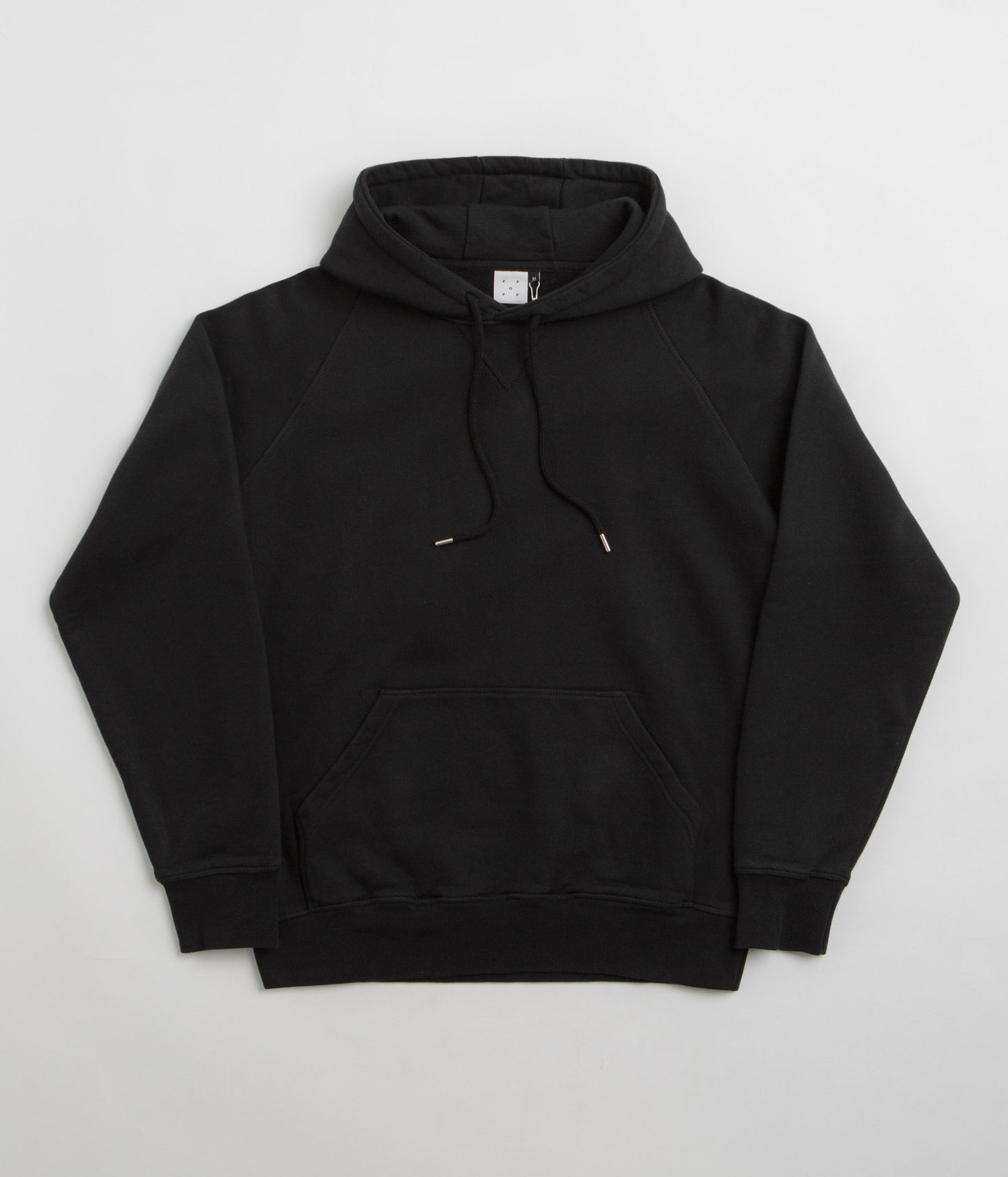 Pop Trading Company Logo Hoodie - Black / White