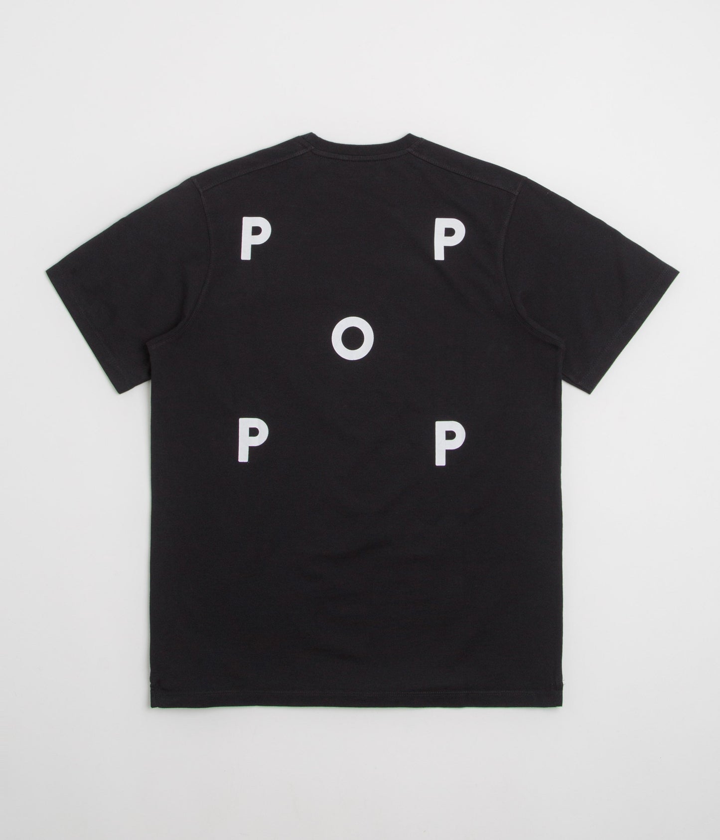 Pop Trading Company Logo T-Shirt - Black / White