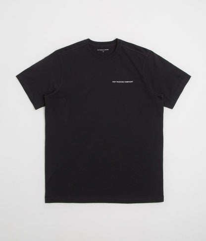 Pop Trading Company Logo T-Shirt - Black / White