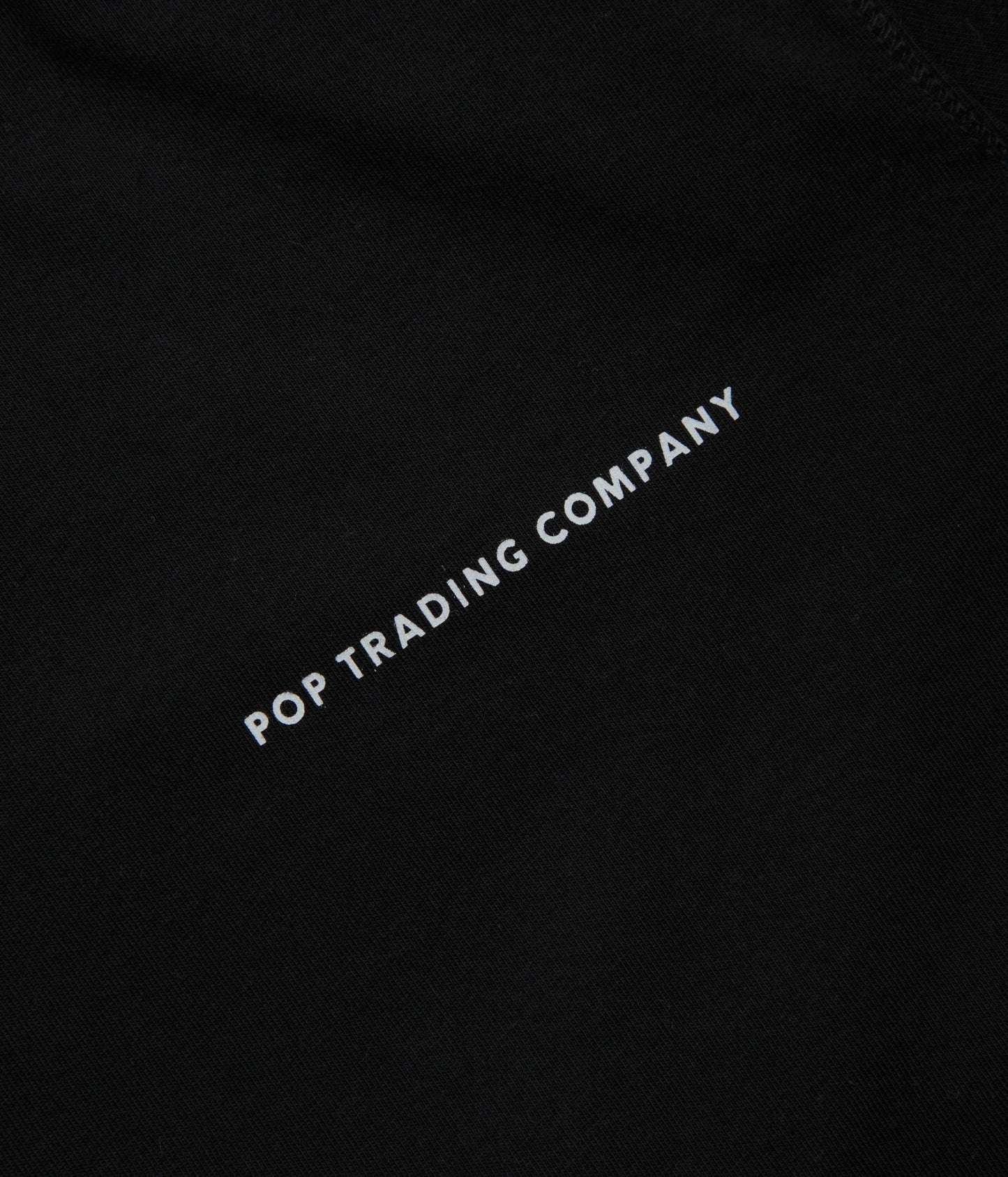 Pop Trading Company Logo T-Shirt - Black / White