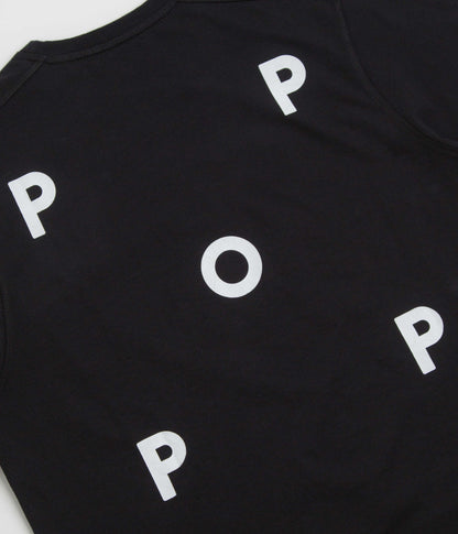 Pop Trading Company Logo T-Shirt - Black / White
