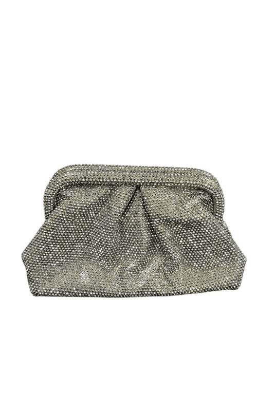 Rhinestone Rain Clutch (Black/Grey)
