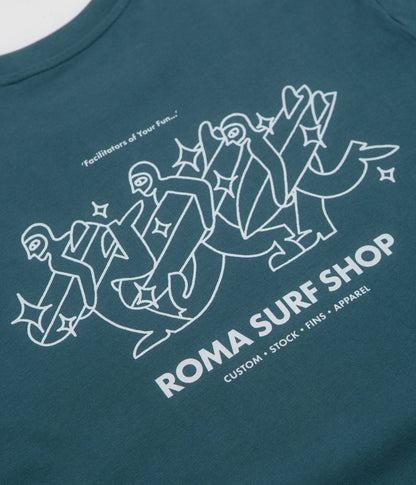 Roma Facilitator T-Shirt - Teal / White