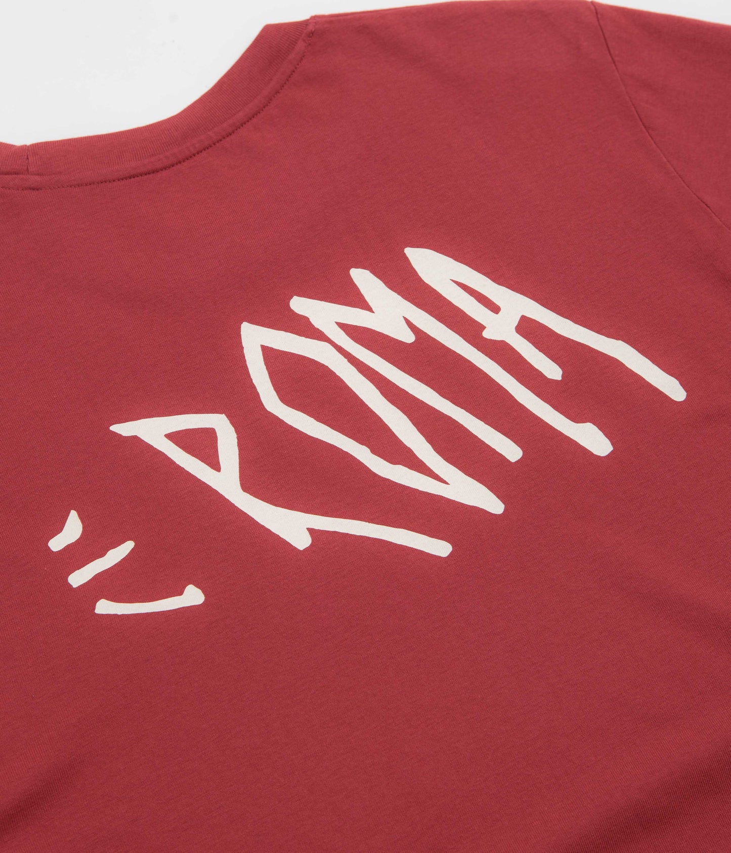 Roma Screaming Logo T-Shirt - Red / Cream
