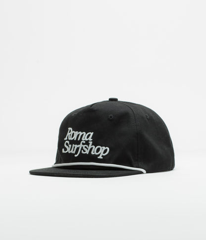 Roma Shop Cap - Black / White