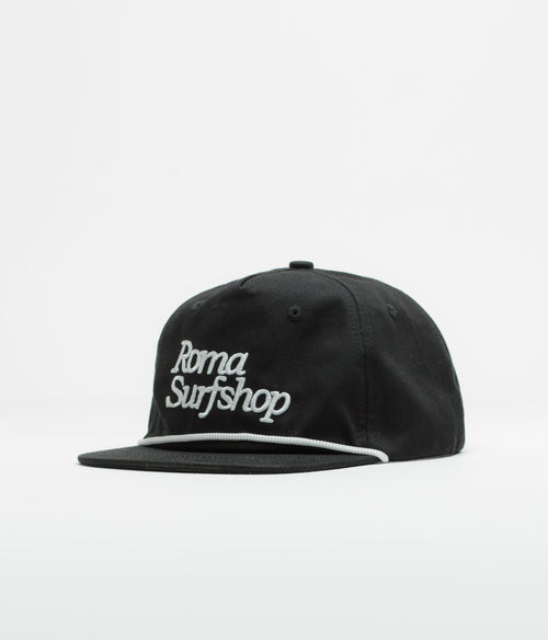 Roma Shop Cap - Black / White