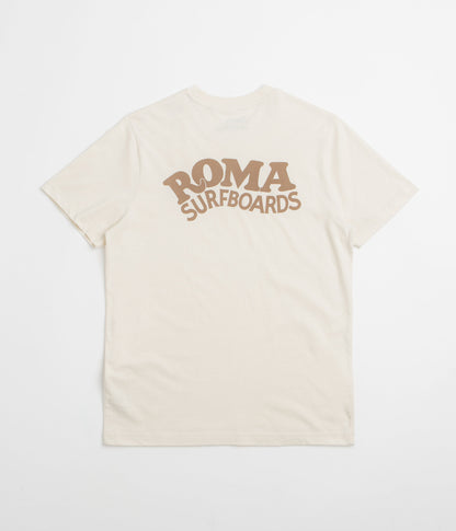 Roma Surfboards T-Shirt - Raw / Brown