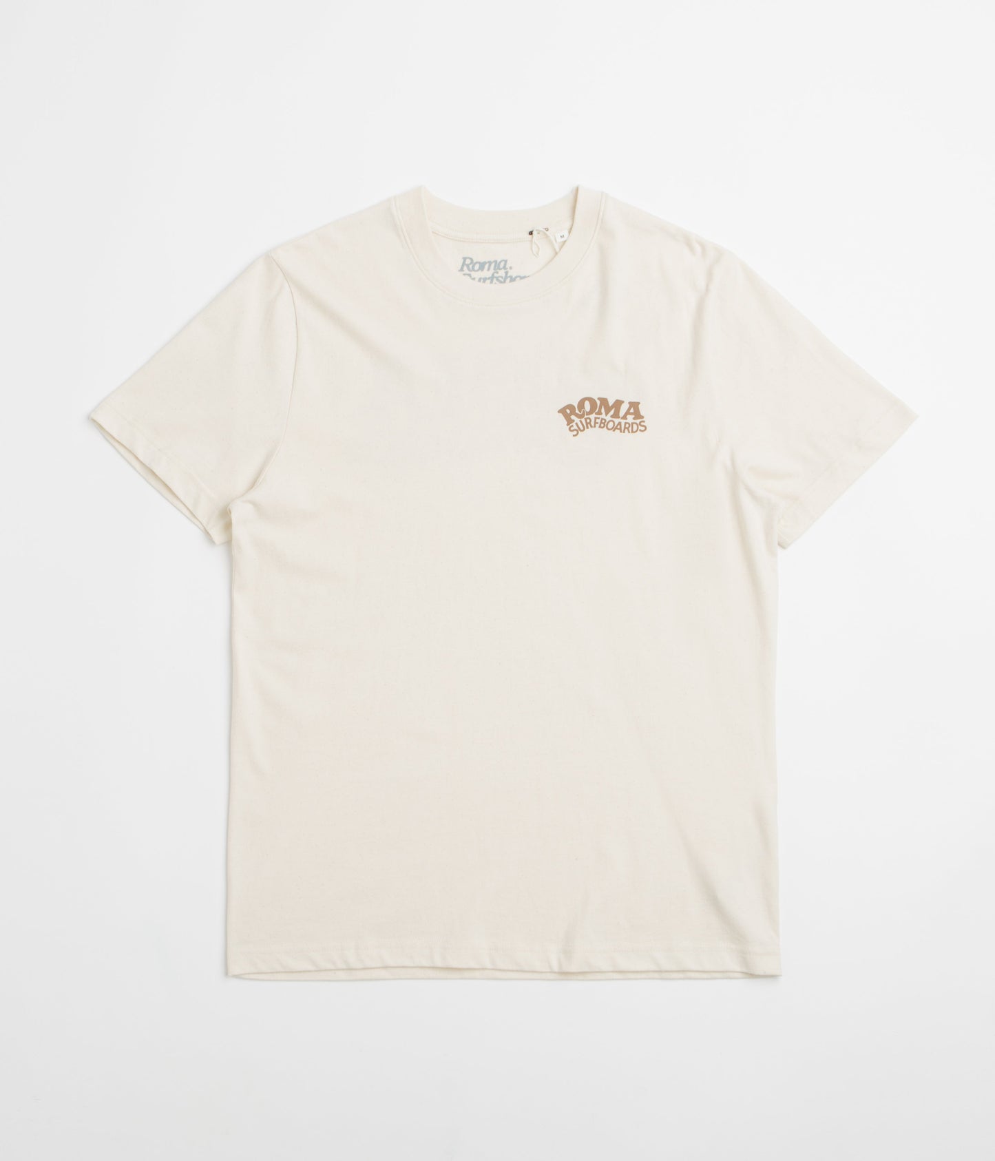 Roma Surfboards T-Shirt - Raw / Brown
