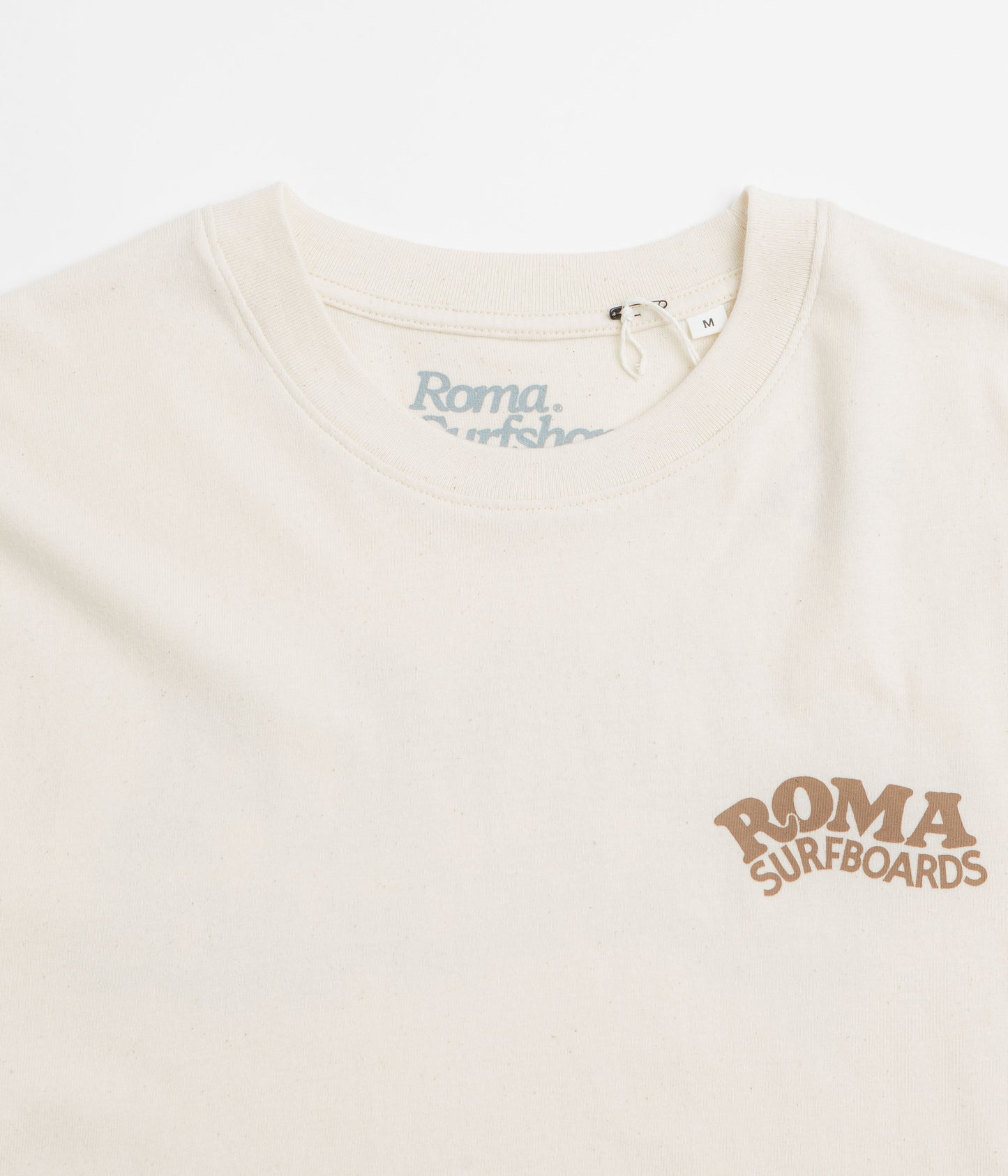Roma Surfboards T-Shirt - Raw / Brown