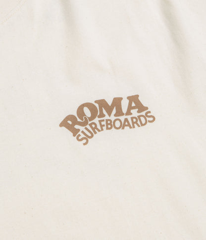 Roma Surfboards T-Shirt - Raw / Brown