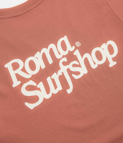 Roma Surfshop T-Shirt - Brick / Cream