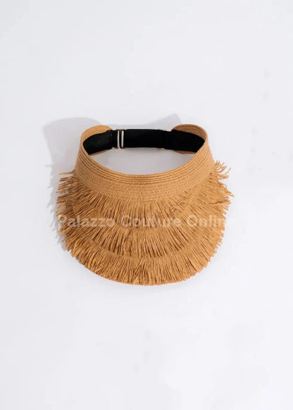 Running To The Beach Visor Hat (Brown)