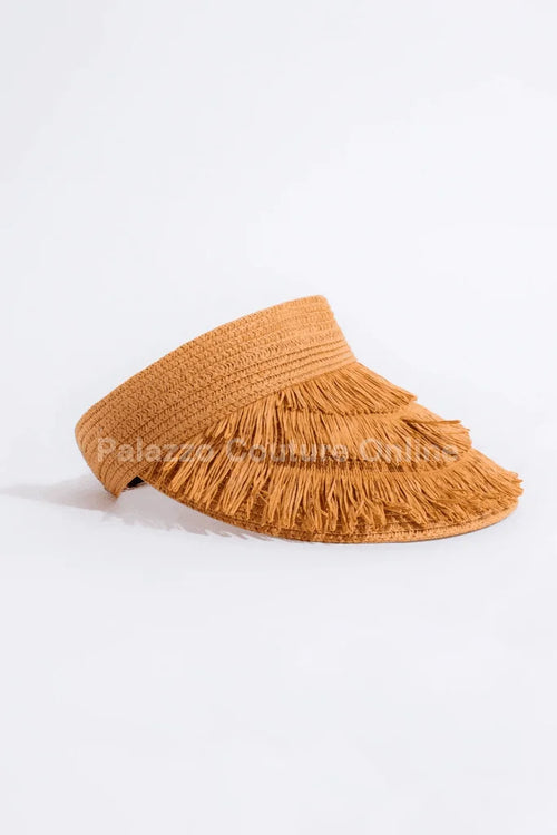 Running To The Beach Visor Hat (Brown)