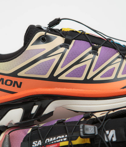 Salomon XT-6 Shoes - Black / Almond Cream / Dragon Fire