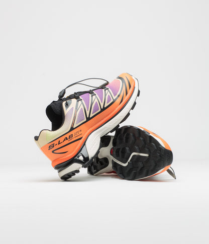 Salomon XT-6 Shoes - Black / Almond Cream / Dragon Fire