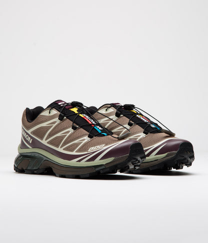 Salomon XT-6 Shoes - Walnut / Huckleberry / Urban Chic