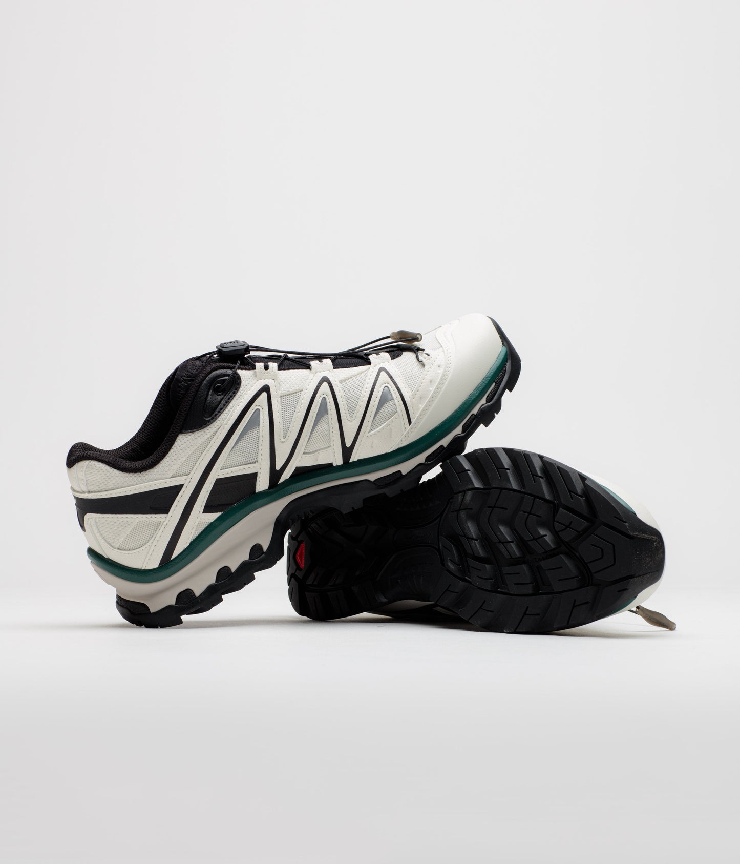 Salomon XT-Quest Shoes - Vanilla Ice / Black / Bistro Green