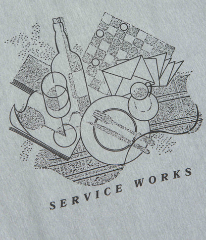 Service Works Frequent Flyer Crewneck Sweatshirt - Heather Grey