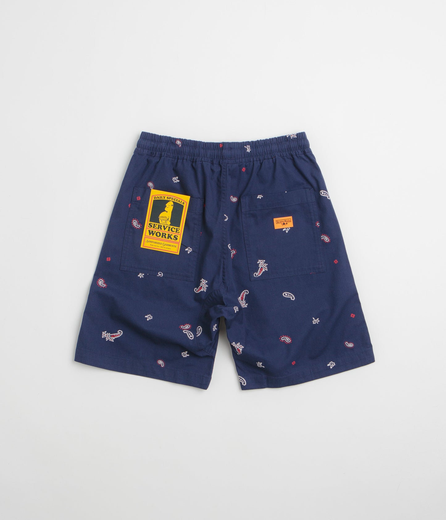 Service Works Paisley Chef Shorts - Royal
