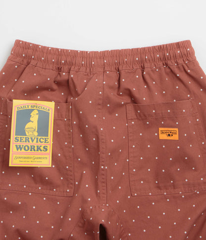 Service Works Polka Dot Chef Pants - Clay