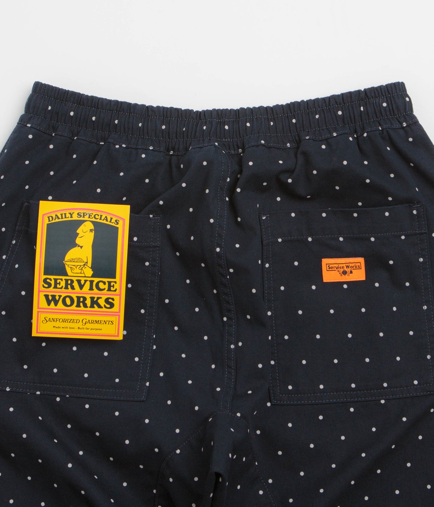 Service Works Polka Dot Chef Pants - Navy