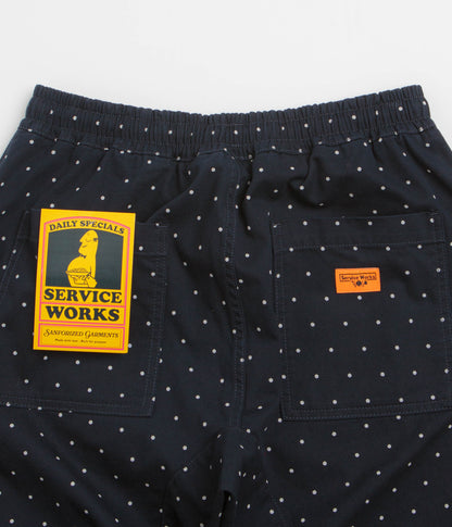 Service Works Polka Dot Chef Pants - Navy