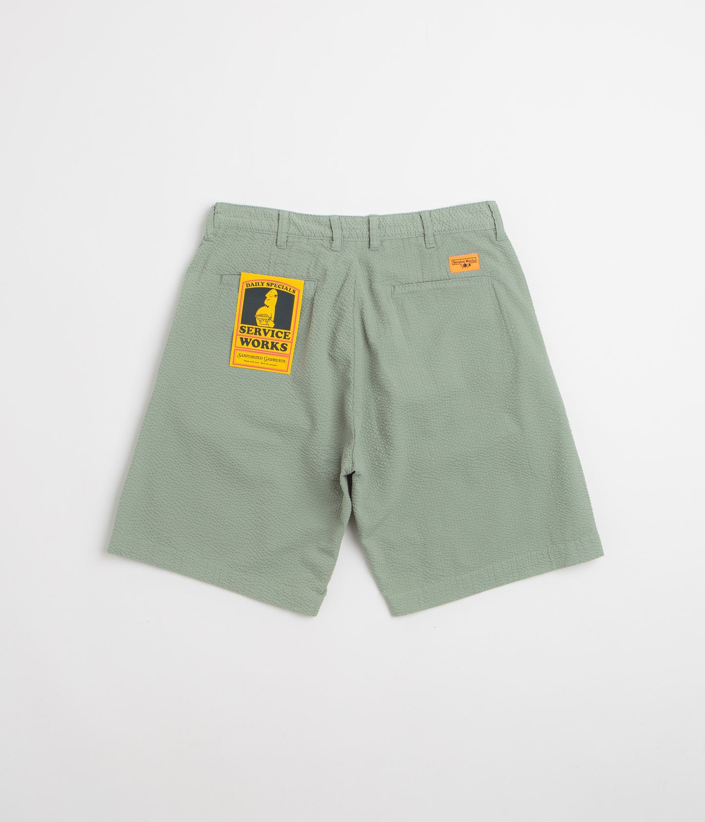 Service Works Seersucker Part Timer Shorts - Sage