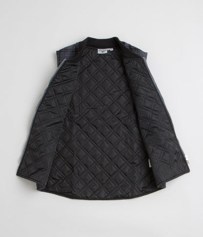 Service Works Thistle Plaid Work Vest - Black