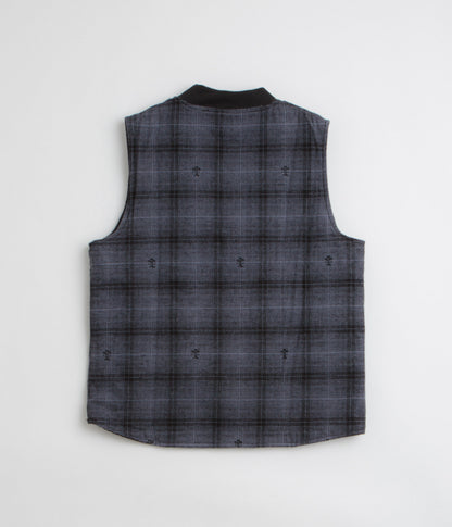 Service Works Thistle Plaid Work Vest - Black
