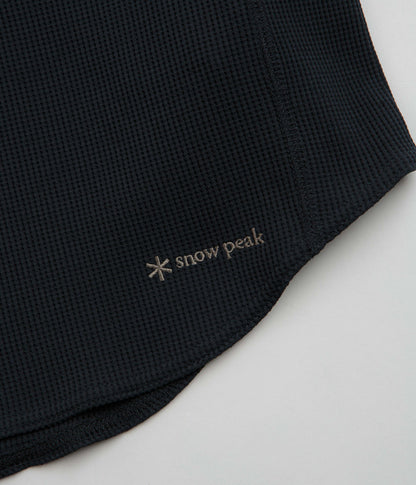 Snow Peak Dry Waffle T-Shirt - Dark Navy