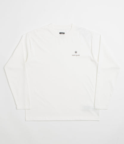 Snow Peak NSD Logo Long Sleeve T-Shirt - Off White