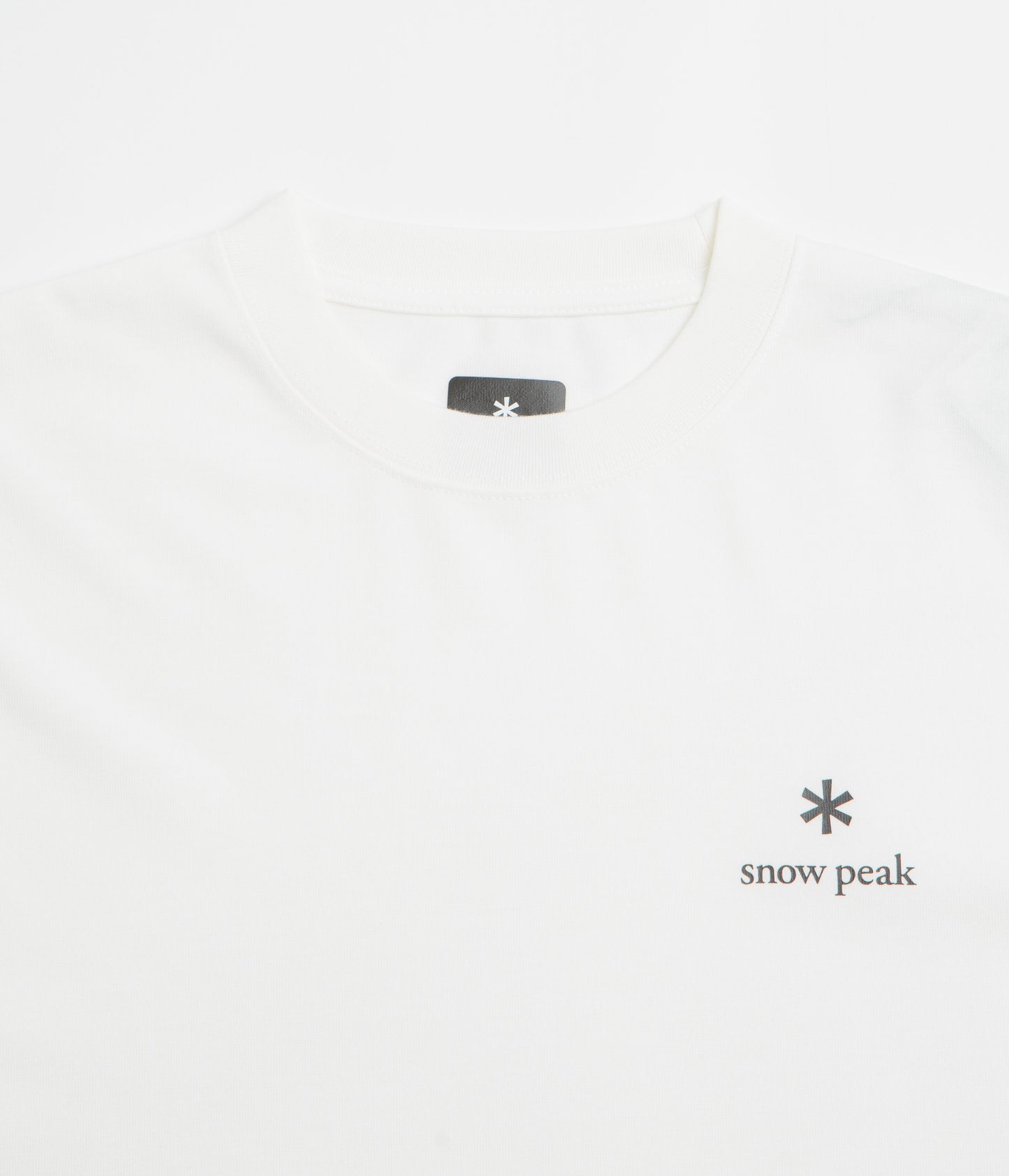 Snow Peak NSD Logo Long Sleeve T-Shirt - Off White