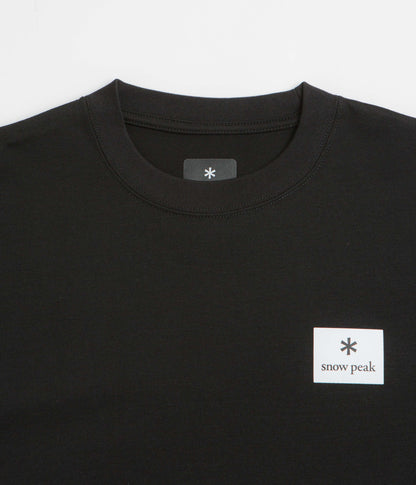 Snow Peak NSD Square Logo T-Shirt - Black