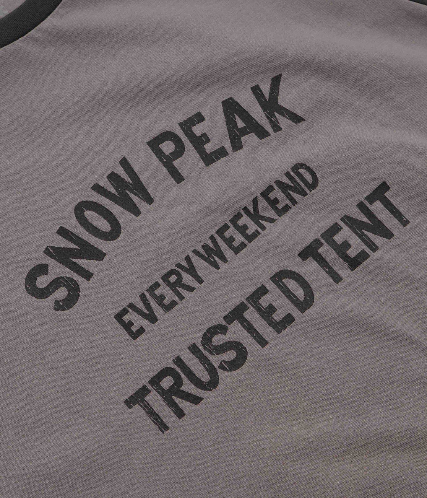 Snow Peak Raglan Long Sleeve T-Shirt - Greige