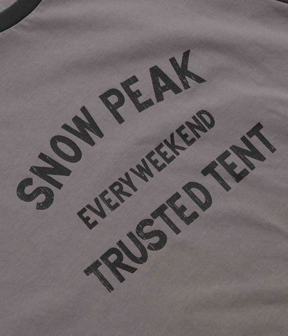 Snow Peak Raglan Long Sleeve T-Shirt - Greige