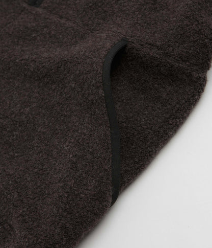 Snow Peak Recycled Wool Boa Sweatshirt - Dark Brown