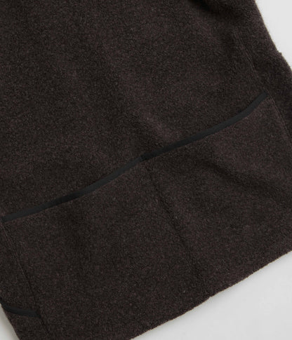 Snow Peak Recycled Wool Boa Sweatshirt - Dark Brown