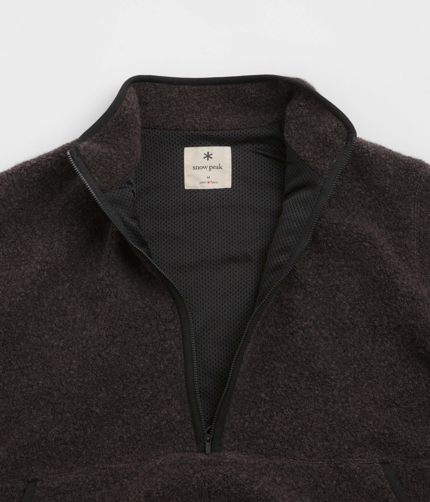 Snow Peak Recycled Wool Boa Sweatshirt - Dark Brown
