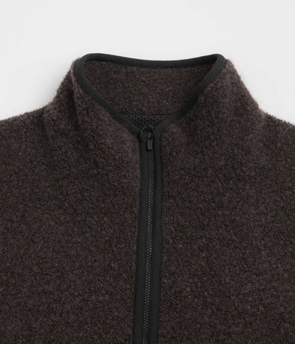 Snow Peak Recycled Wool Boa Sweatshirt - Dark Brown
