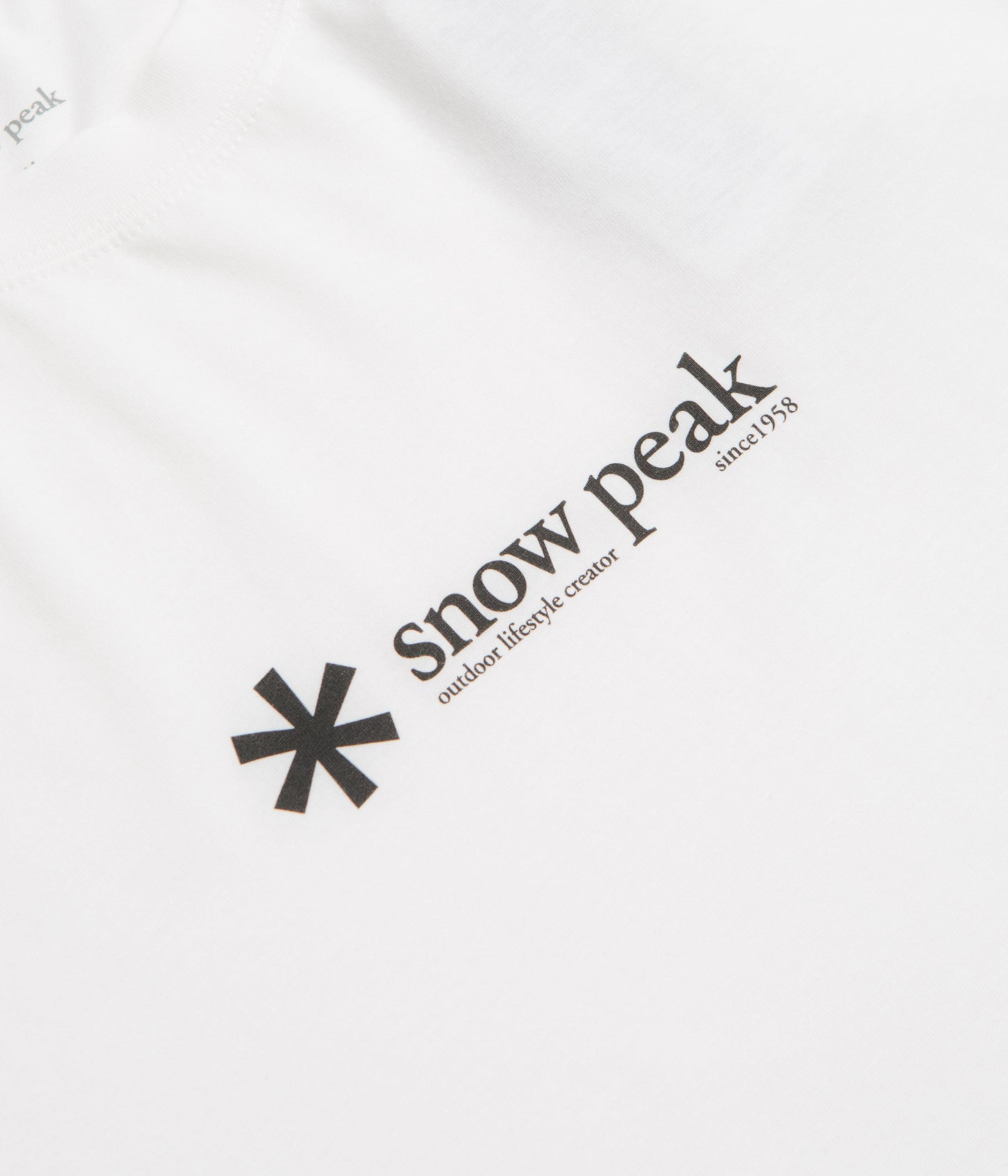 Snow Peak Soft Cotton Logo T-Shirt - White