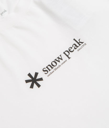 Snow Peak Soft Cotton Logo T-Shirt - White