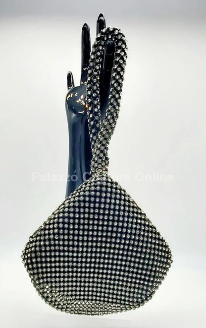 Soft Crystal Mesh Mini  Hobo Style (Black)