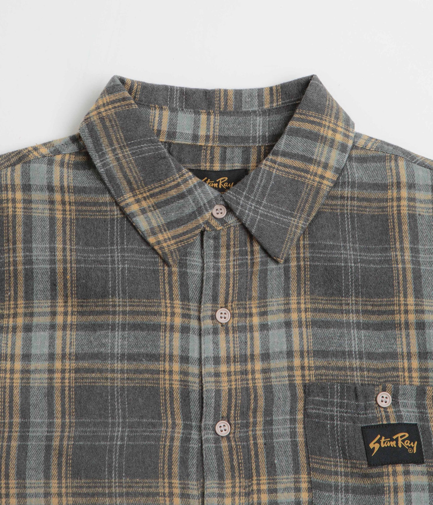 Stan Ray Flannel Shirt - Charcoal Plaid