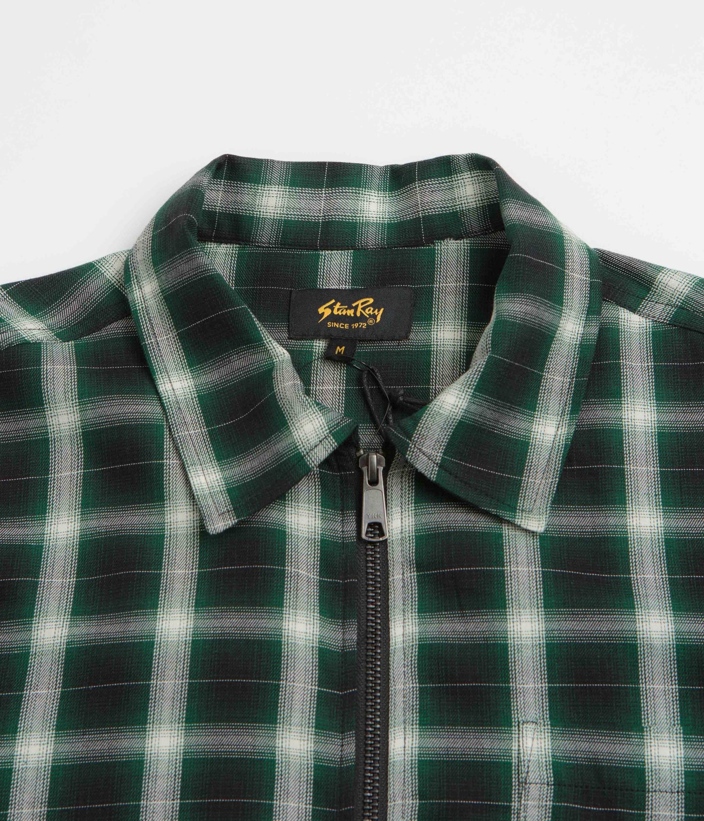 Stan Ray Zip Shirt - Green Check